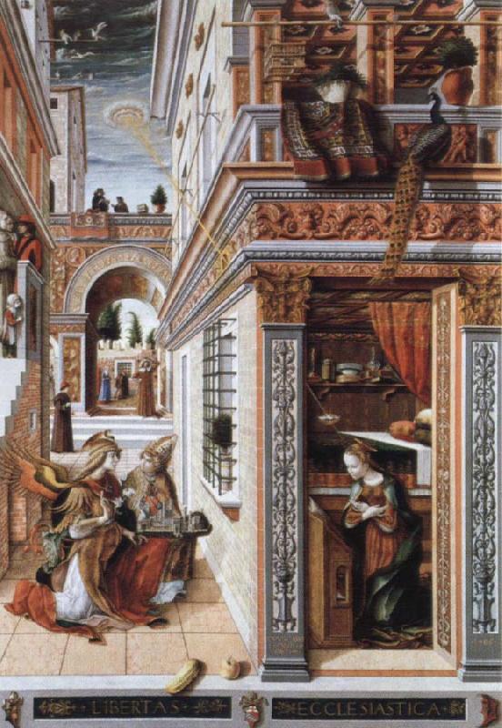 Carlo Crivelli the annunciation,with st.emidius